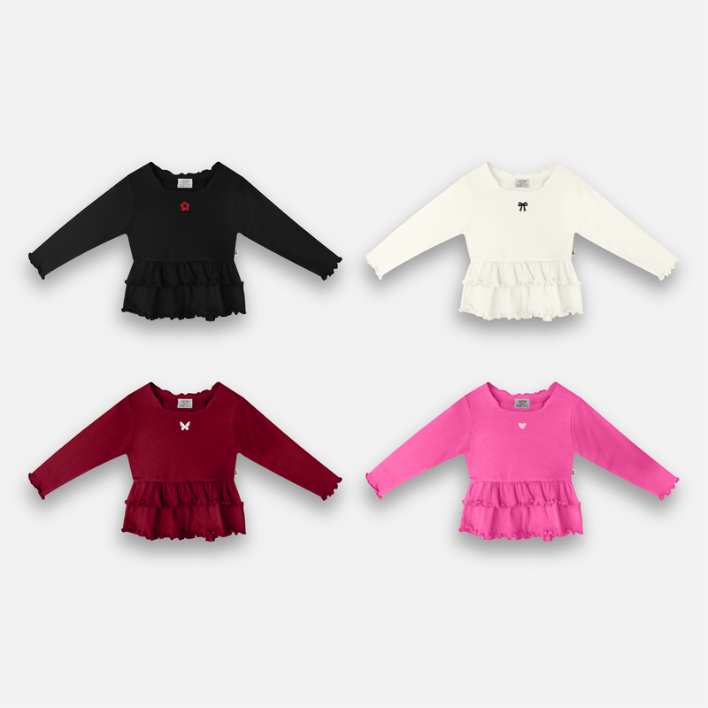 RUFFLE LONG SLEEVE