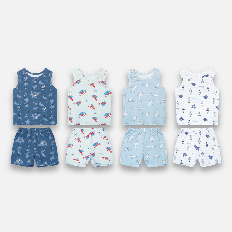 PANNADAILY - SLEEVELESS SET KIDS PRINT