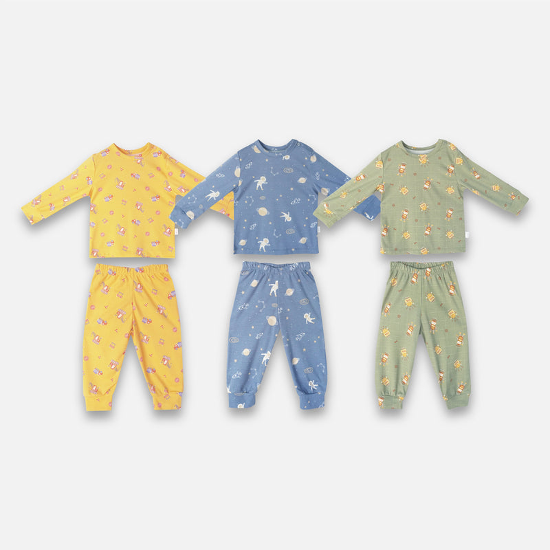PANNADAILY - LONG PAJAMA KIDS PRINT