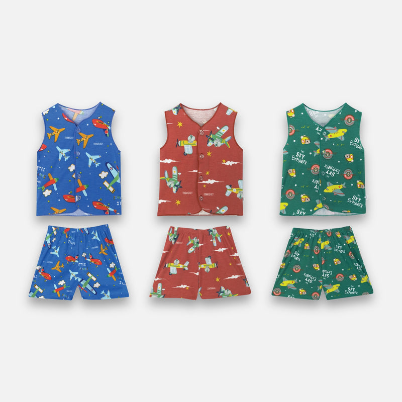 PANNADAILY SLEEVELESS SET BABY PRINT