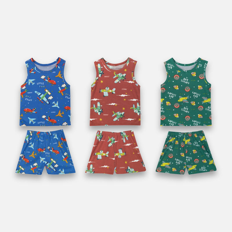 PANNADAILY SLEEVELESS SET KIDS PRINT