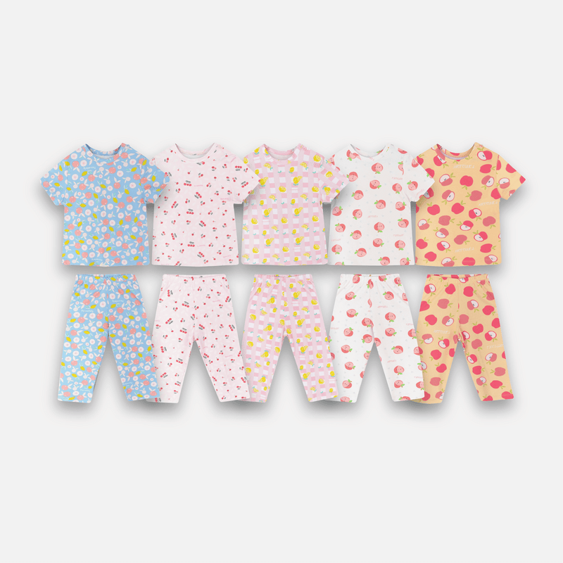 PANNADAILY - BASIC LONG SET KIDS GIRL PRINT