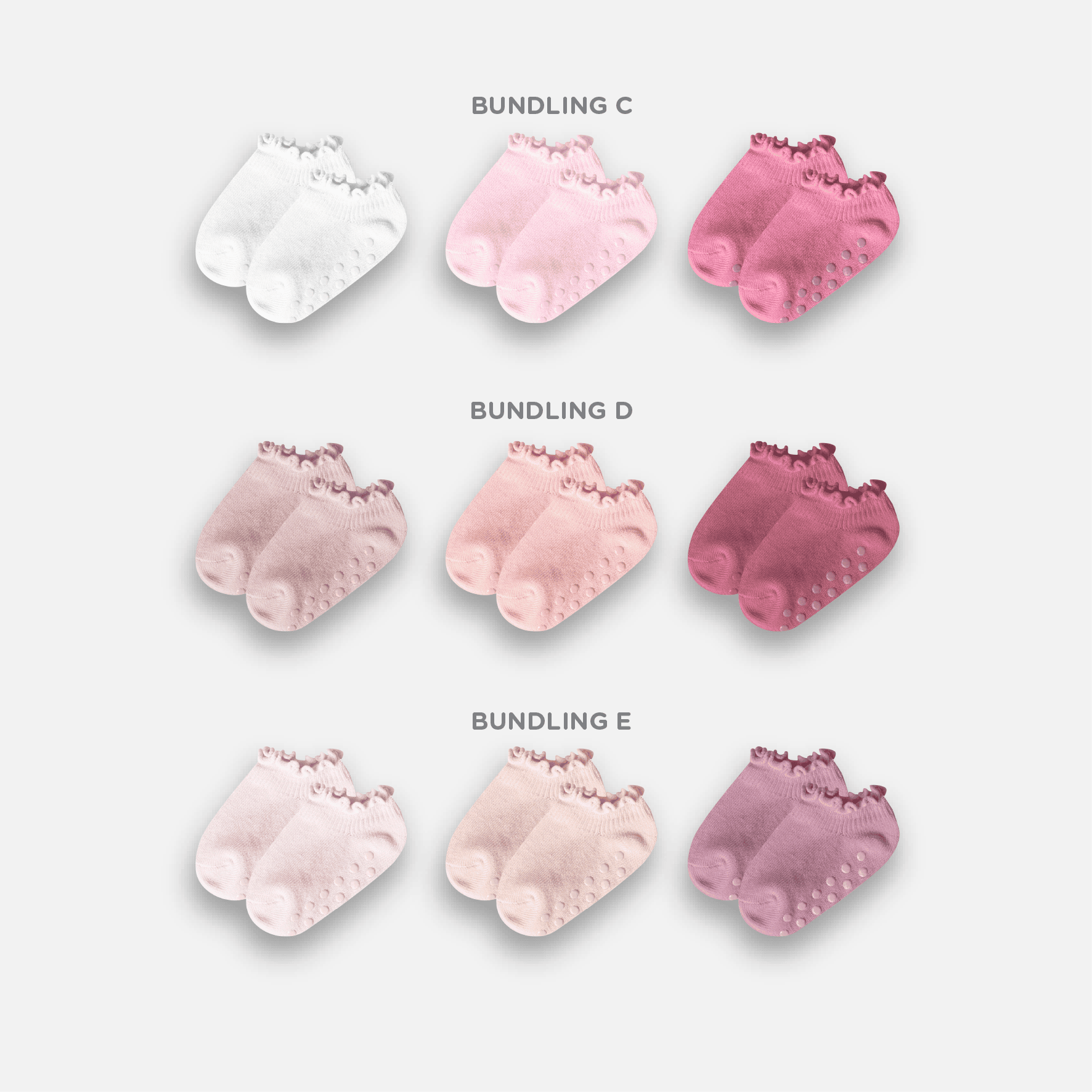 SET OF CURLY SOCK