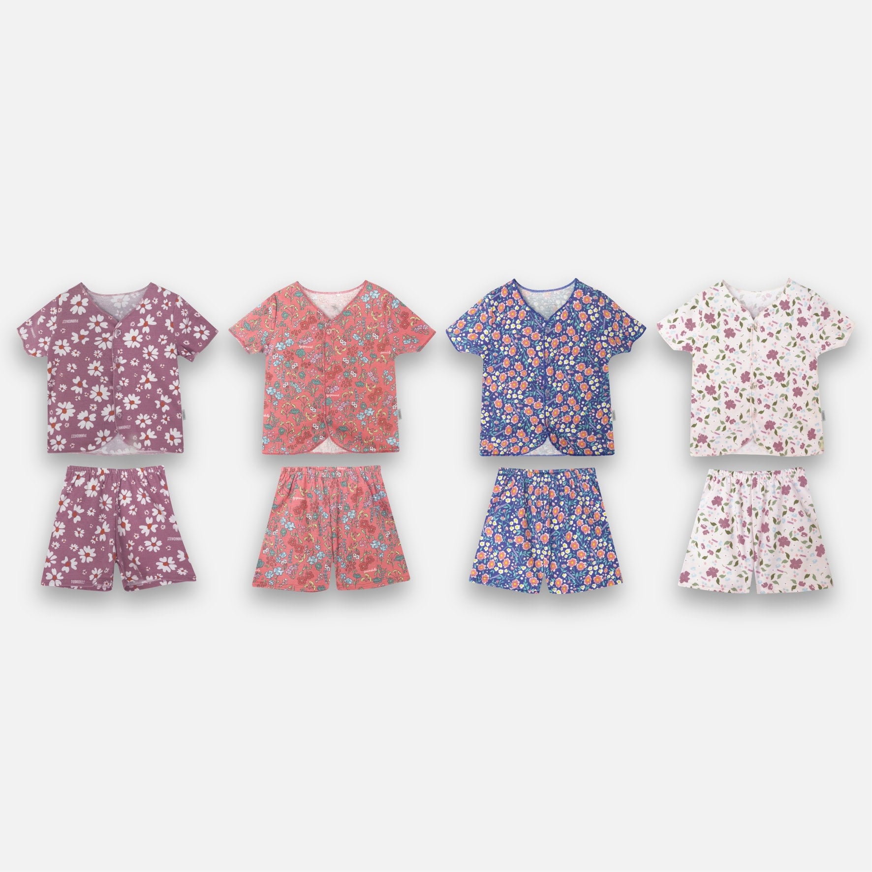 PANNADAILY - SET BABY GIRL PRINT - FLOWERS COSMOS SERIES