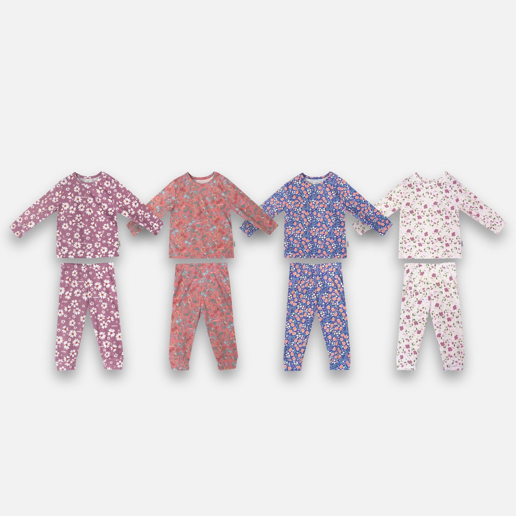PANNADAILY - LONG PAJAMA KIDS GIRL PRINT - FLOWERS COSMOS SERIES