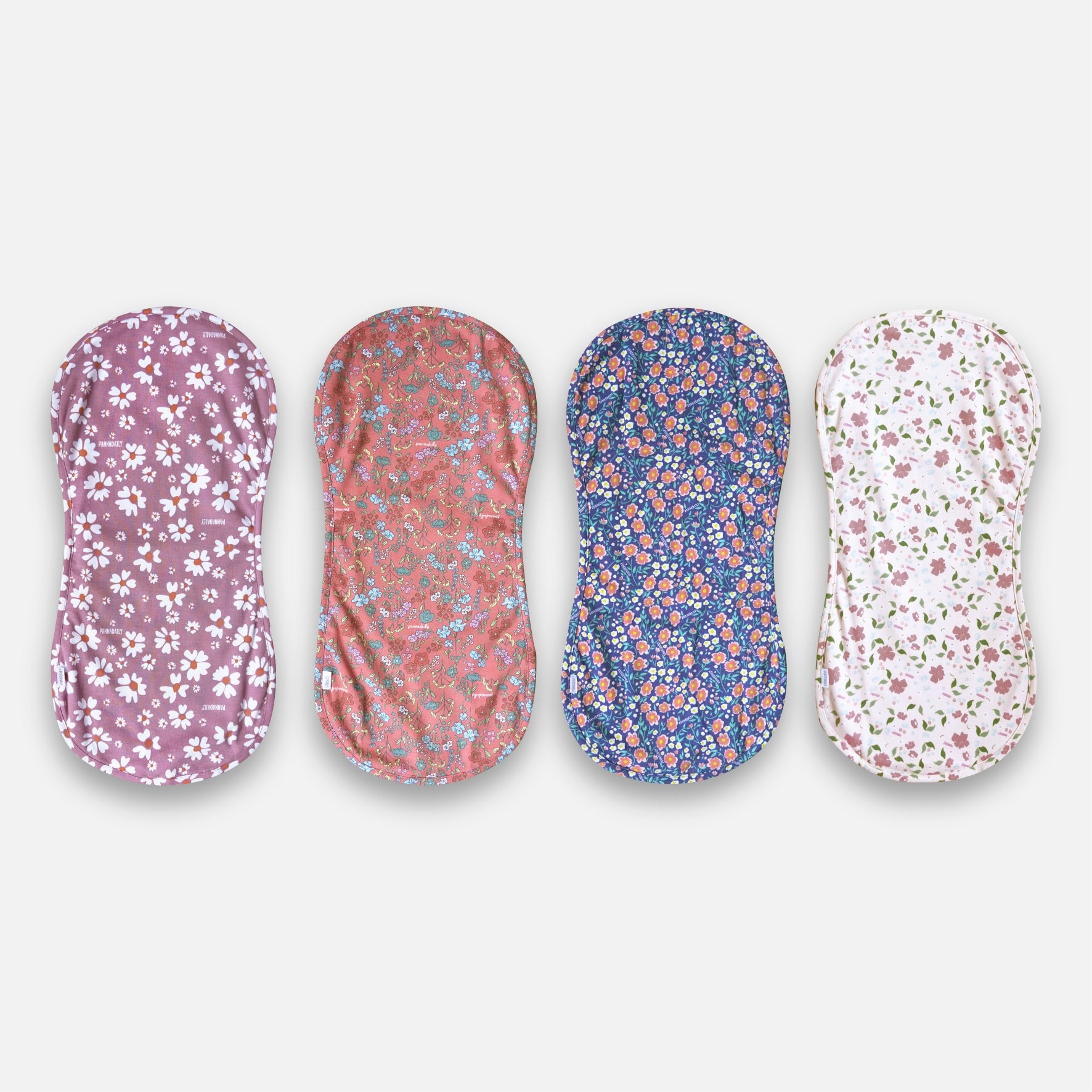 PANNADAILY - BURP BIB GIRL PRINT - FLOWERS COSMOS SERIES
