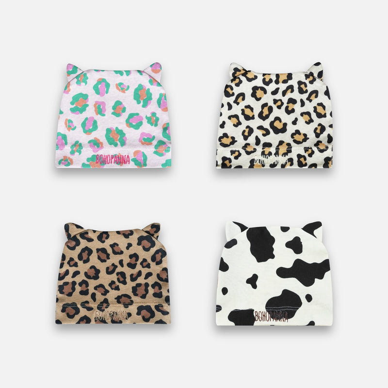 ANIMAL BEANIE HAT PRINT