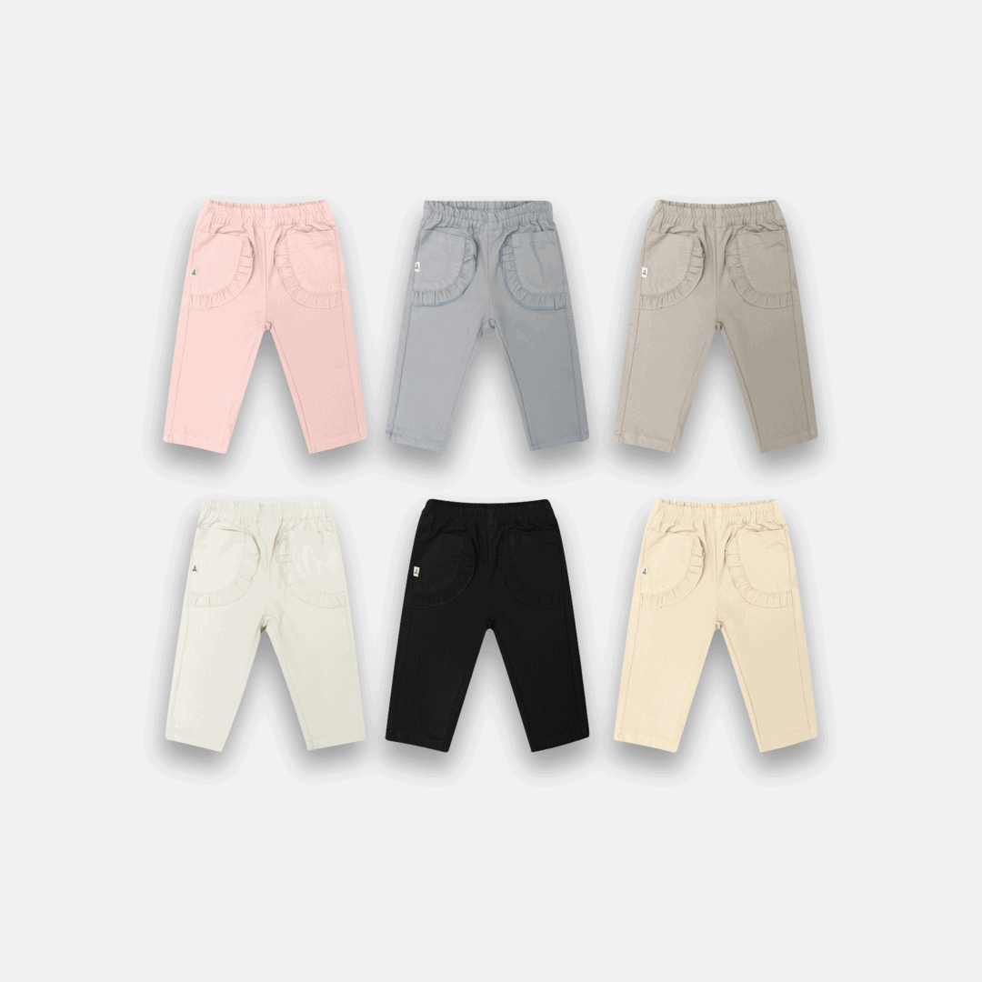 RUFFLE POCKET LONG PANT