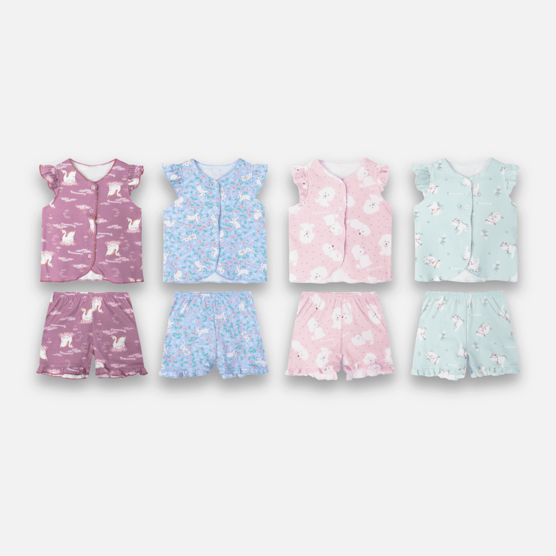 PANNADAILY - SET RUFFLE BABY GIRL PRINT