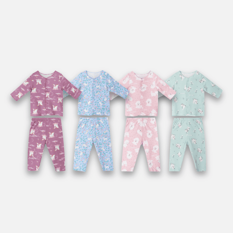 PANNADAILY - LONG SET BABY GIRL PRINT