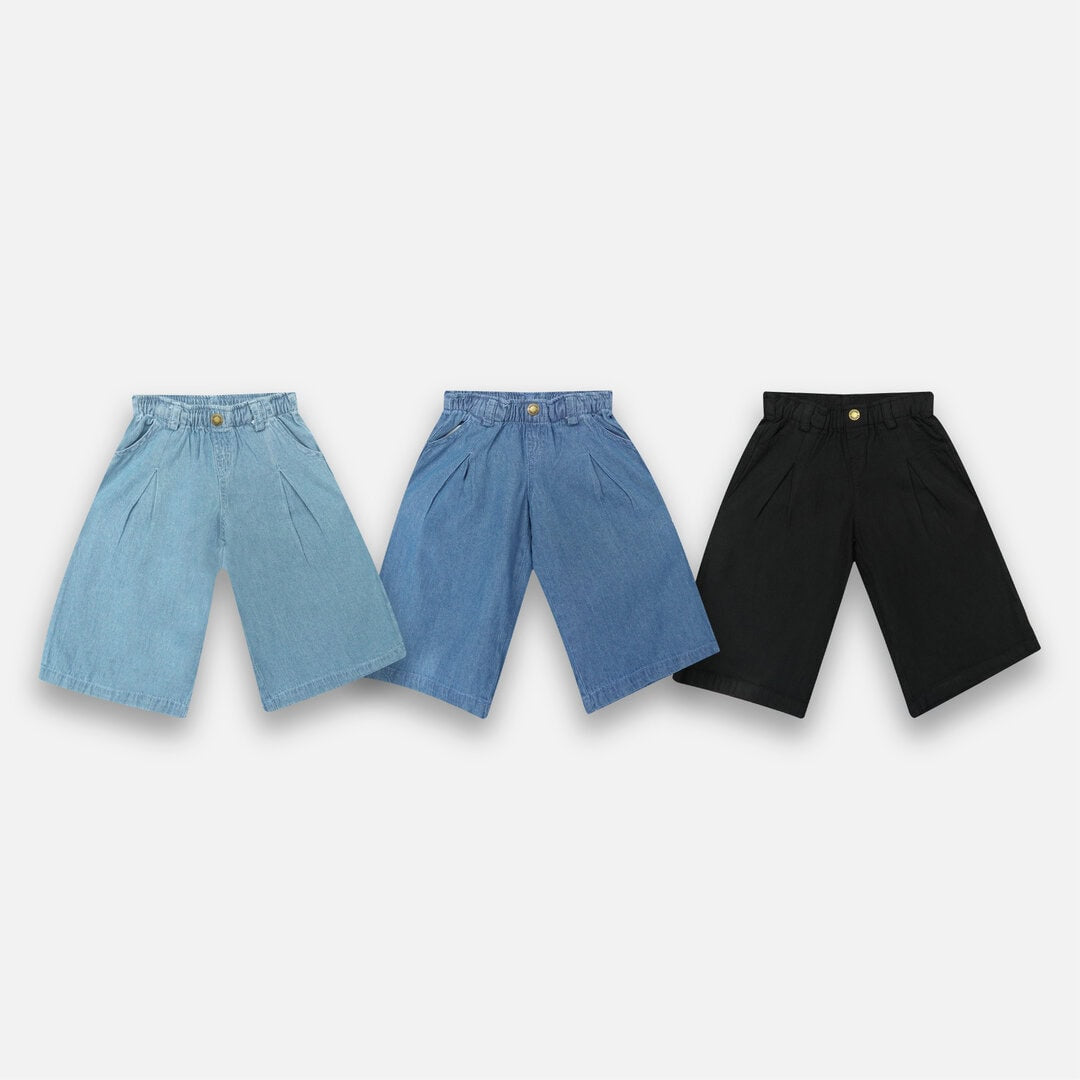 WIDE LEG DENIM PANT GIRL