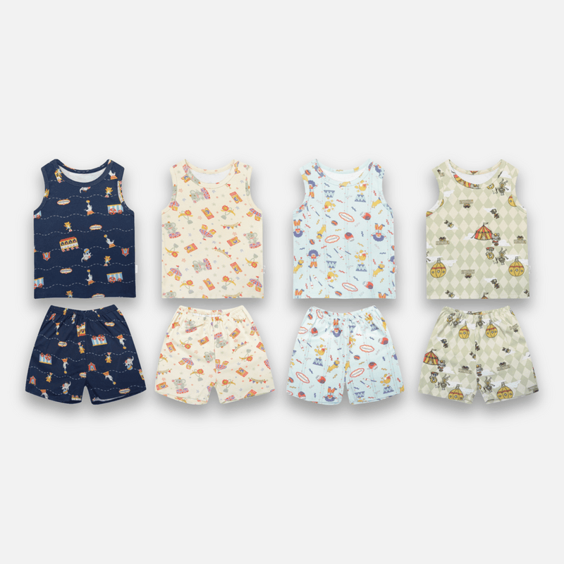 PANNADAILY - SLEEVELESS SET KIDS PRINT