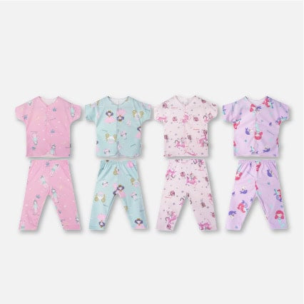 PANNADAILY - BASIC LONG SET BABY GIRL PRINT