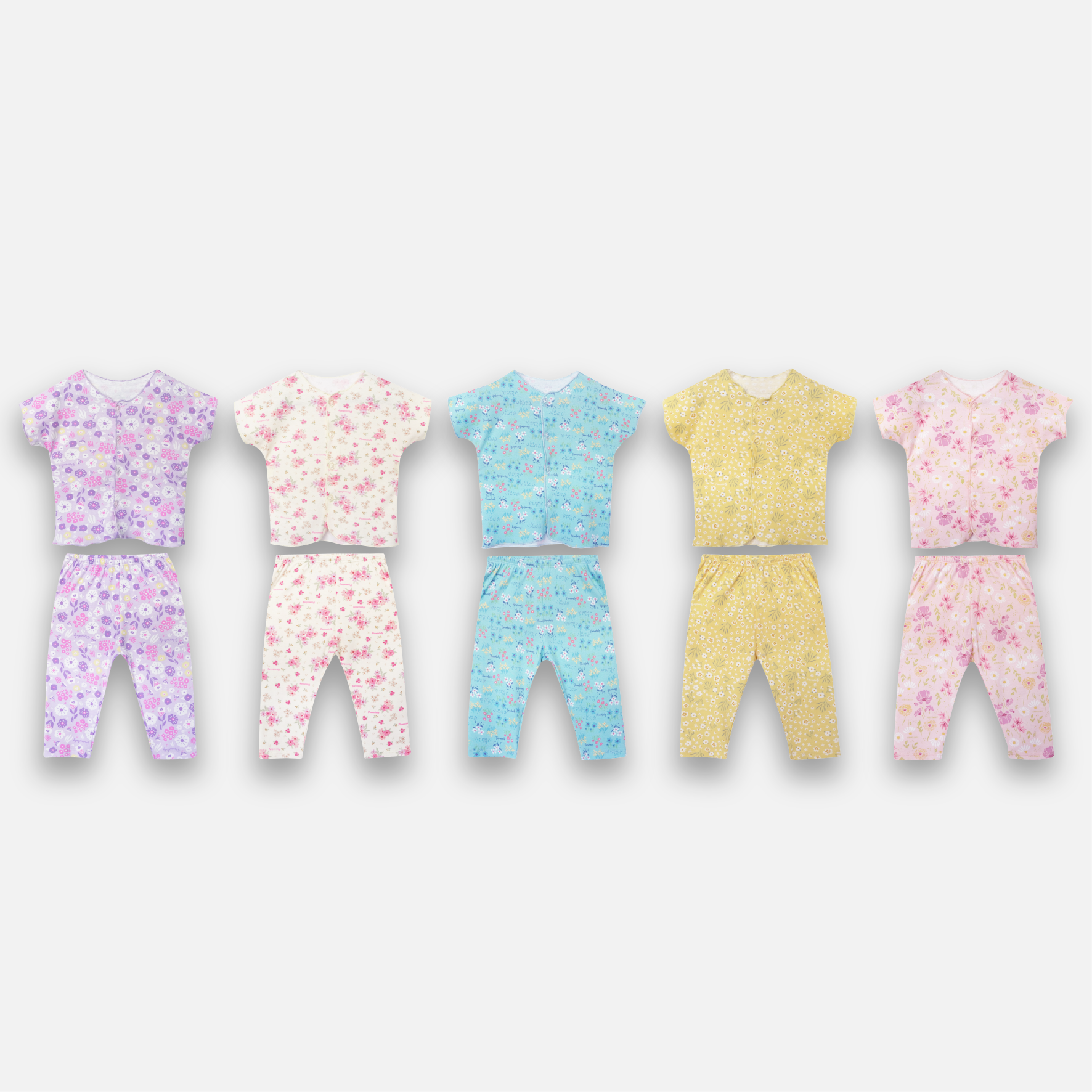 PANADAILY - BASIC LONG SET BABY GIRL PRINT