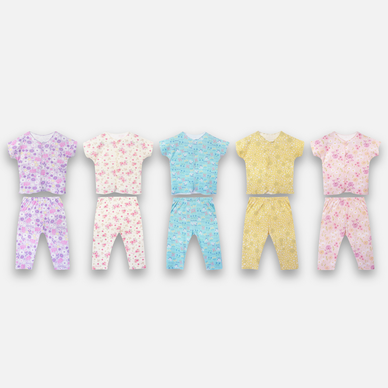 PANADAILY - BASIC LONG SET BABY GIRL PRINT