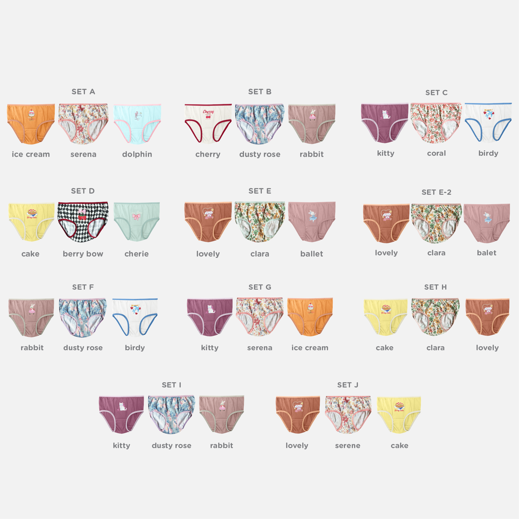 GIRL PATTERN UNDERWEAR