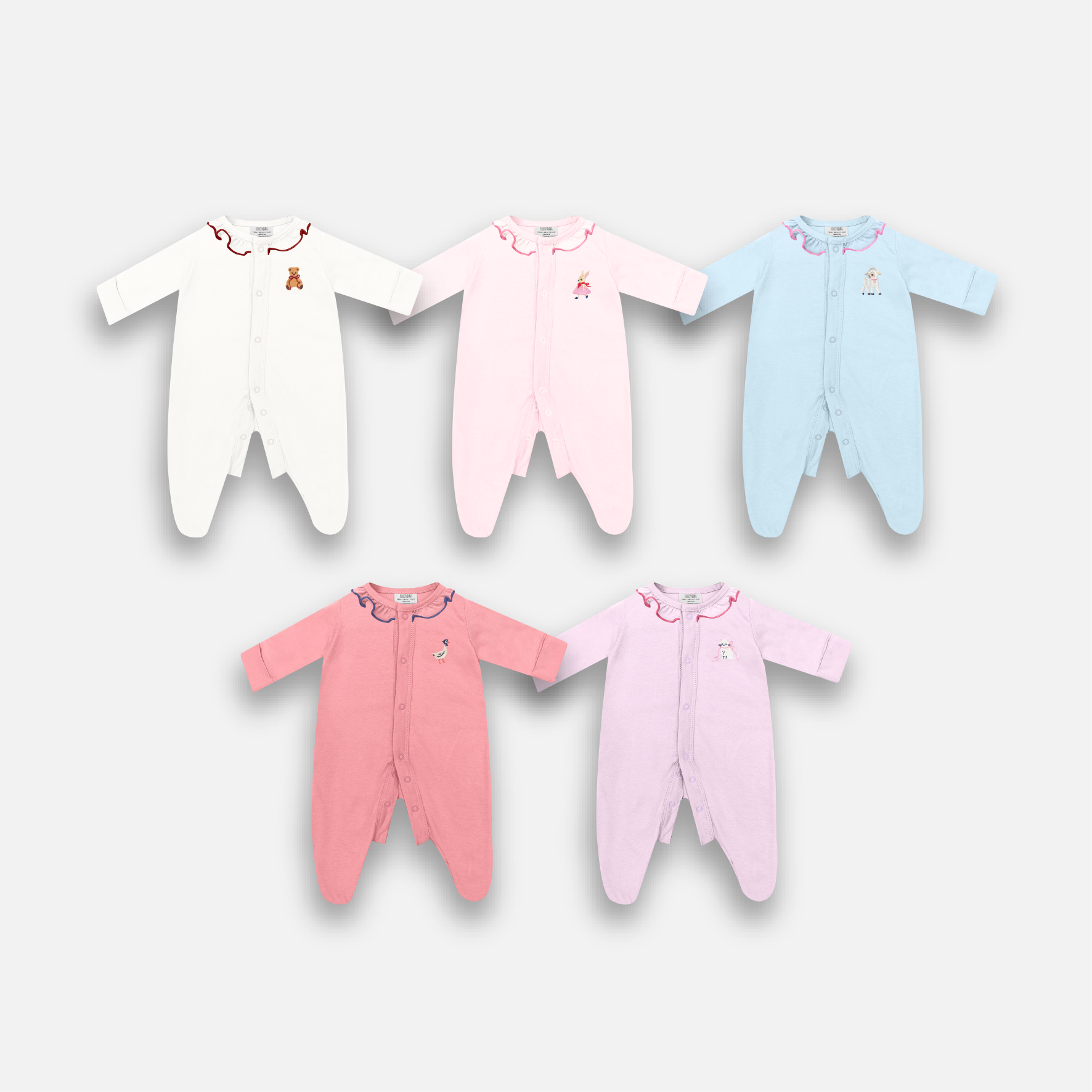 SLEEPSUIT SNAP RUFFLE