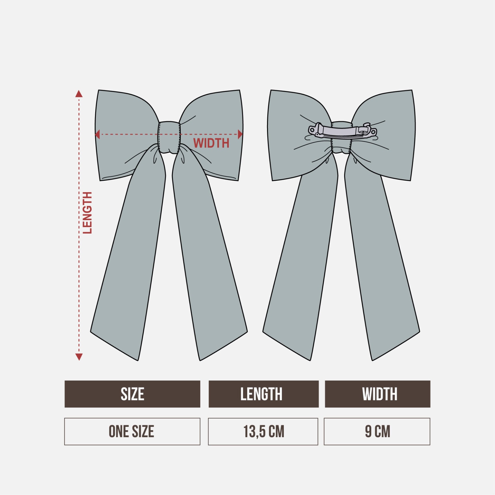 THANIA BOW HAIRCLIP - Gambar 3