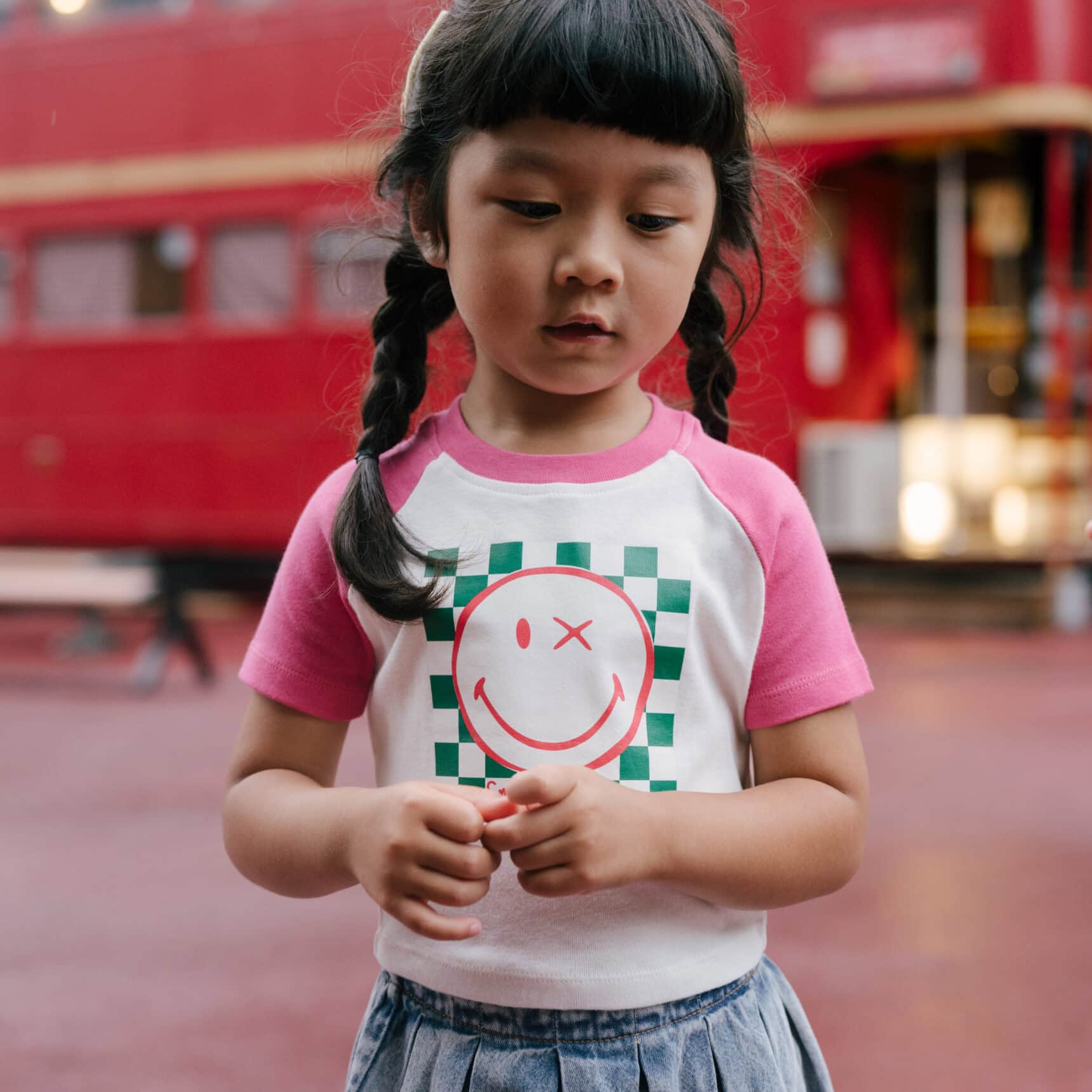 BP X SMILEY CROP TOP RAGLAN - Gambar 4