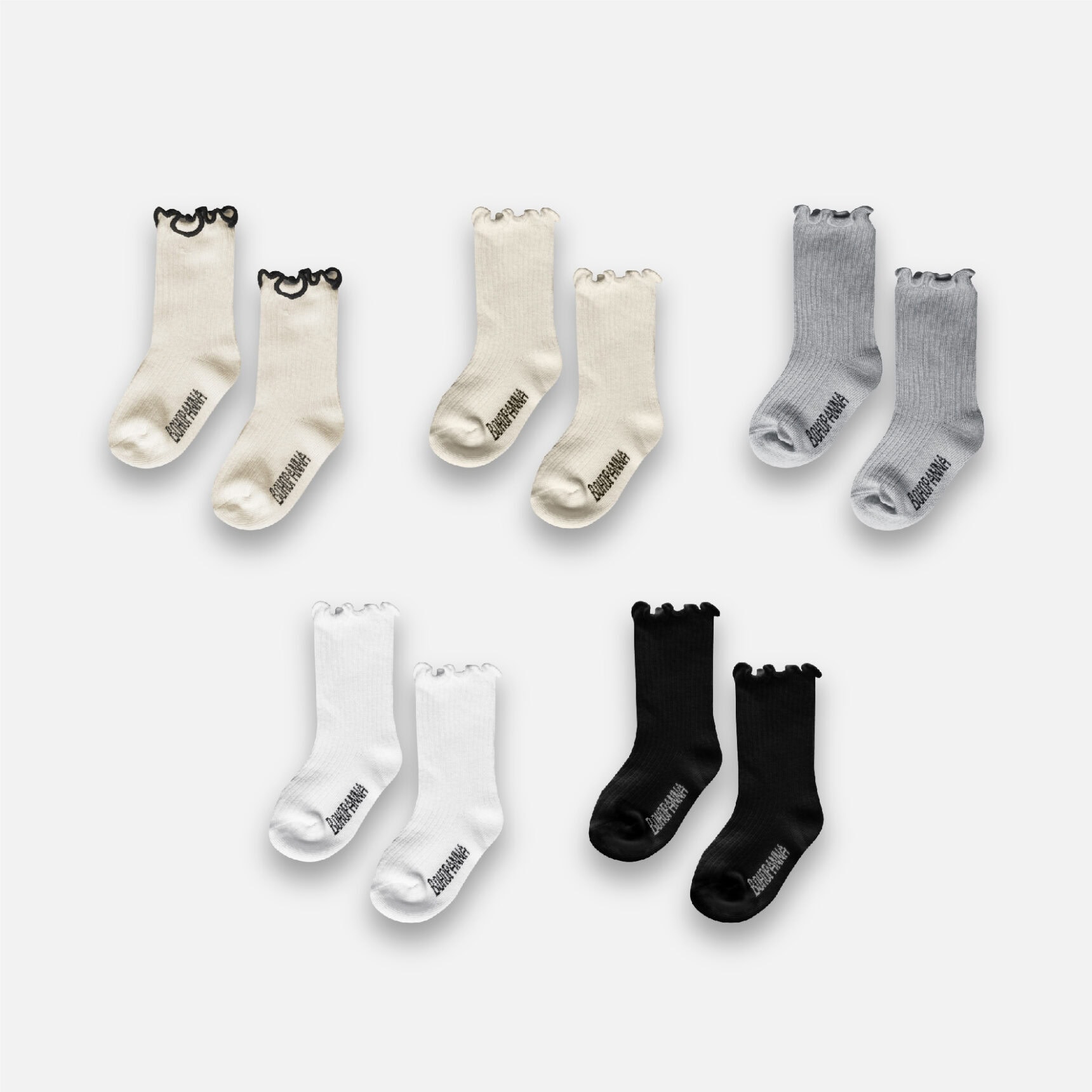 SET OF RUFFLE SOCK