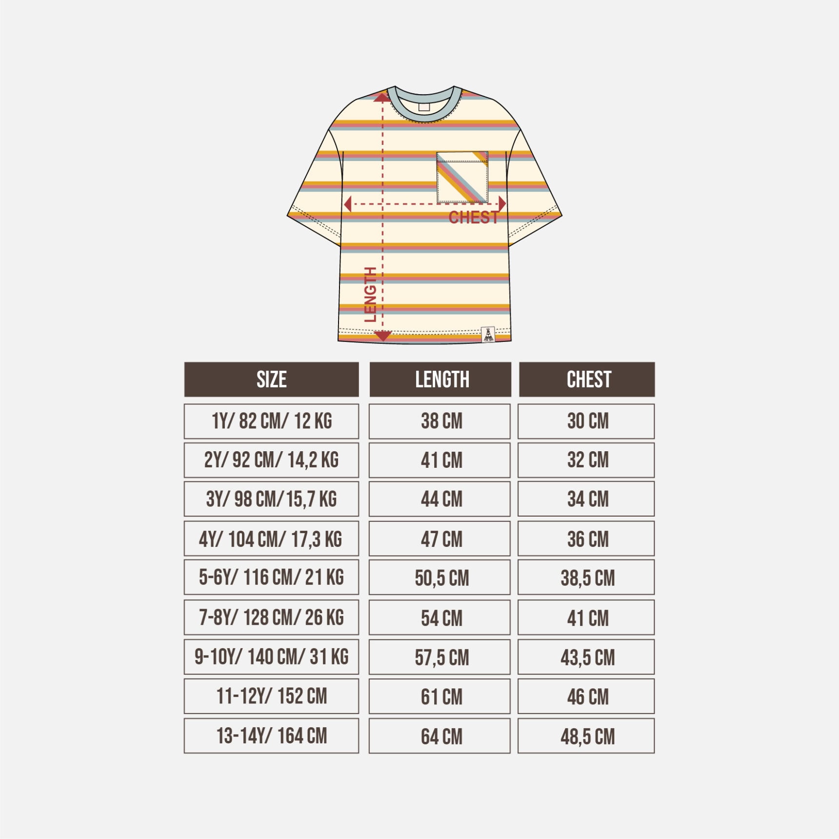 STRIPE POCKET TEE - Gambar 2