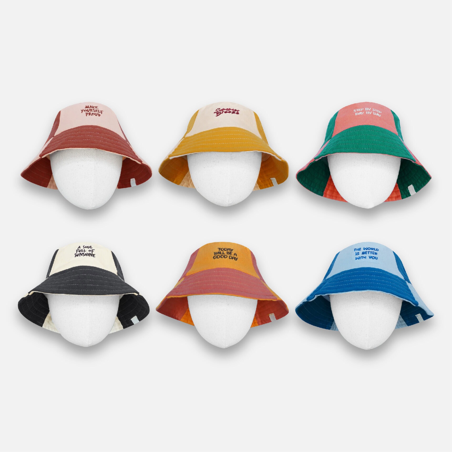 COLORBLOCK BUCKET HAT