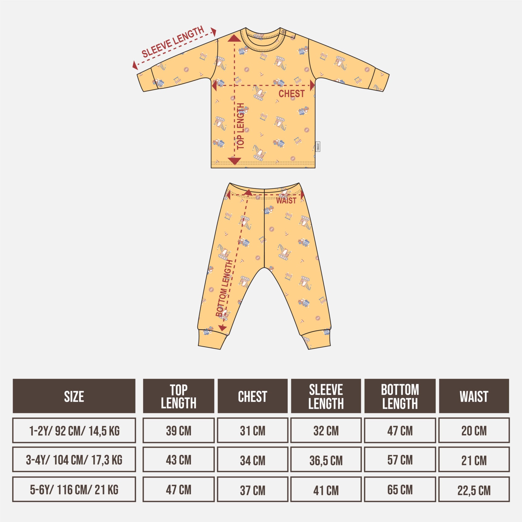 PANNADAILY - LONG PAJAMA KIDS PRINT - Gambar 2