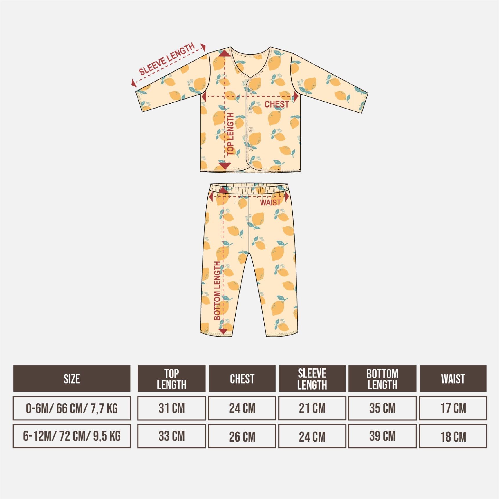 LONG SET BABY GIRL PRINT - Gambar 2