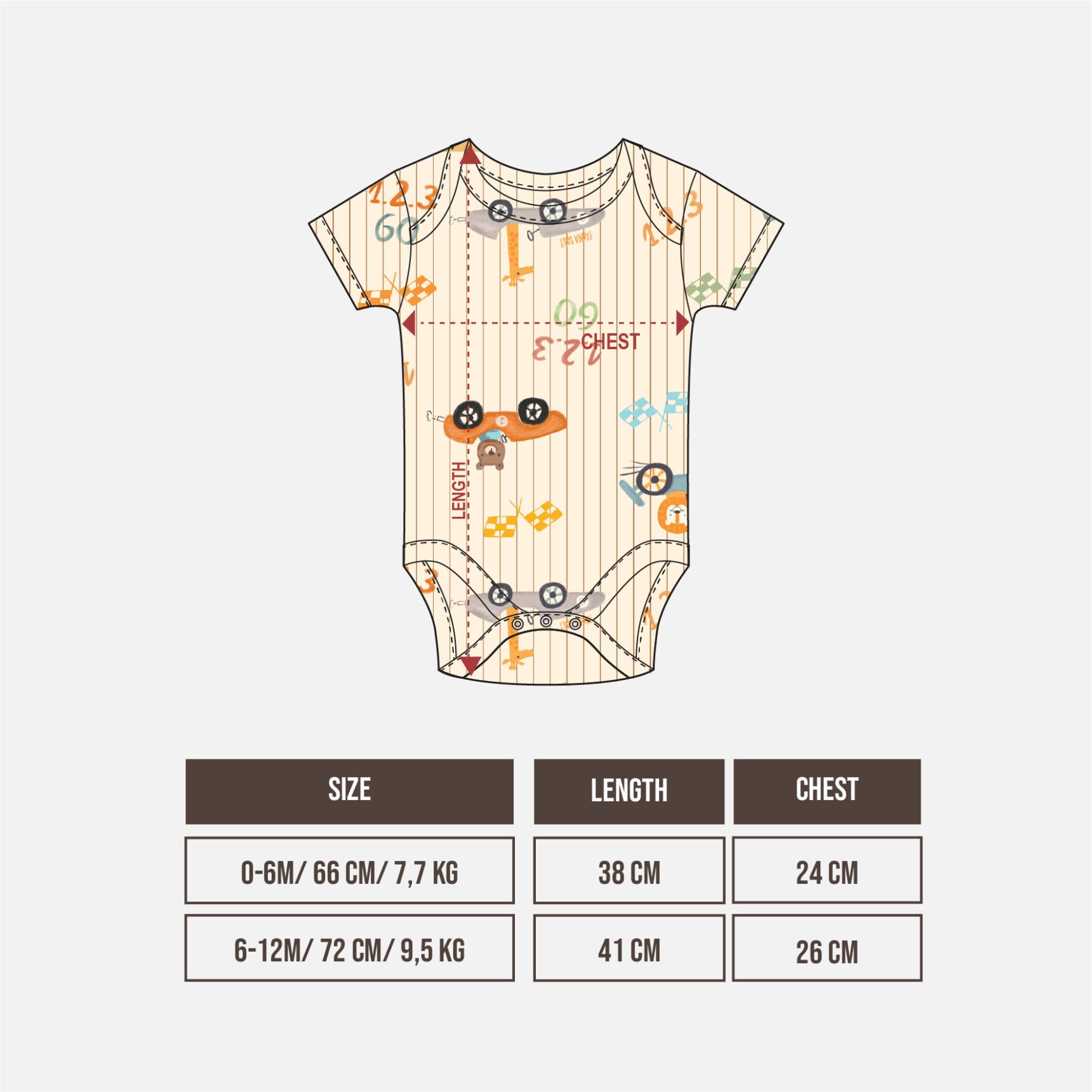 BODYSUIT UNI PRINT - Gambar 2