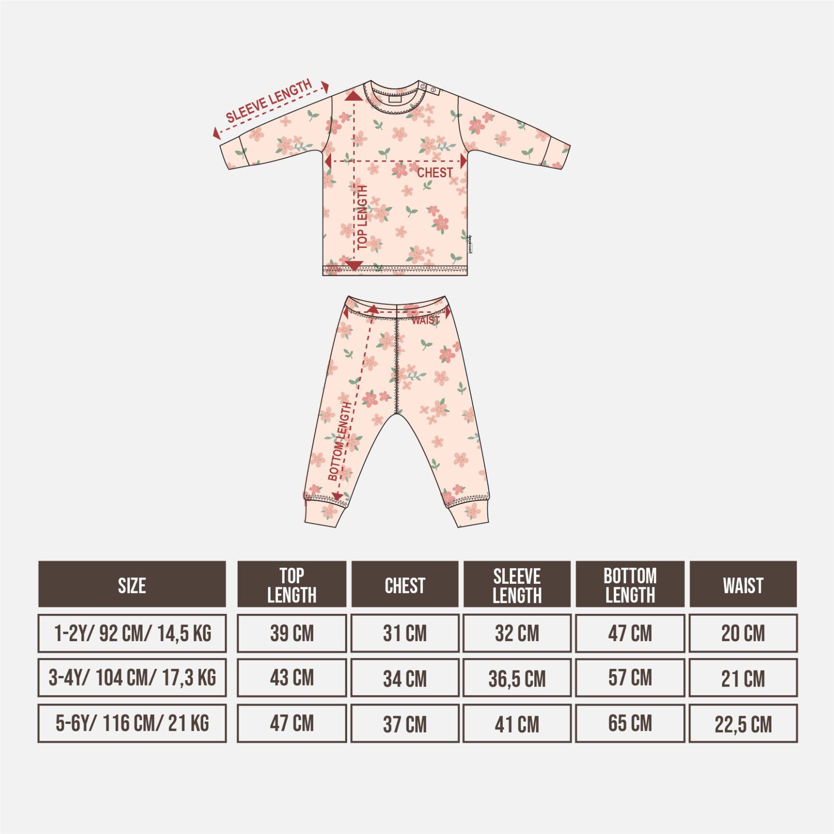 LONG PAJAMA KIDS GIRL PRINT - Gambar 2