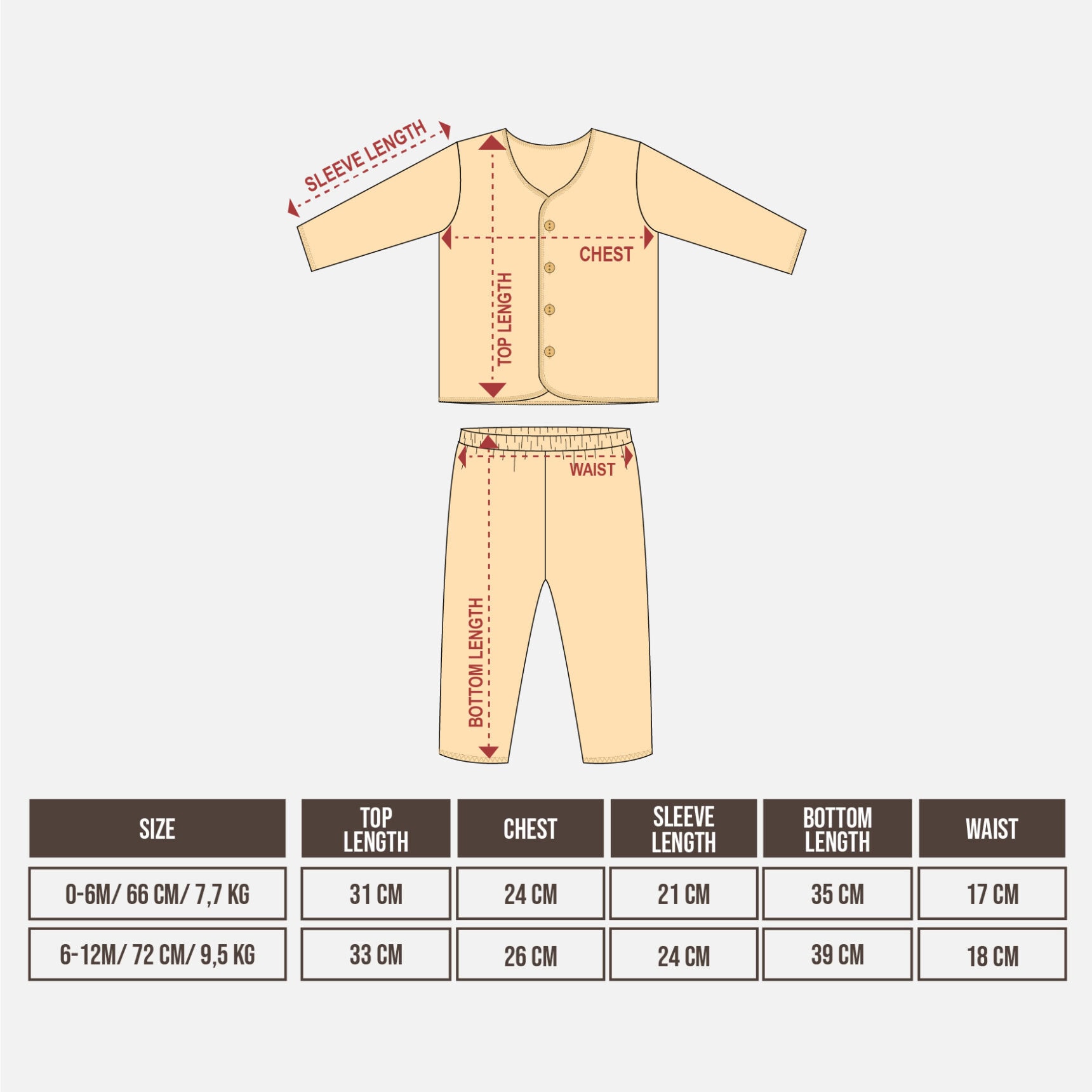 LONG SET BABY UNI - Gambar 2