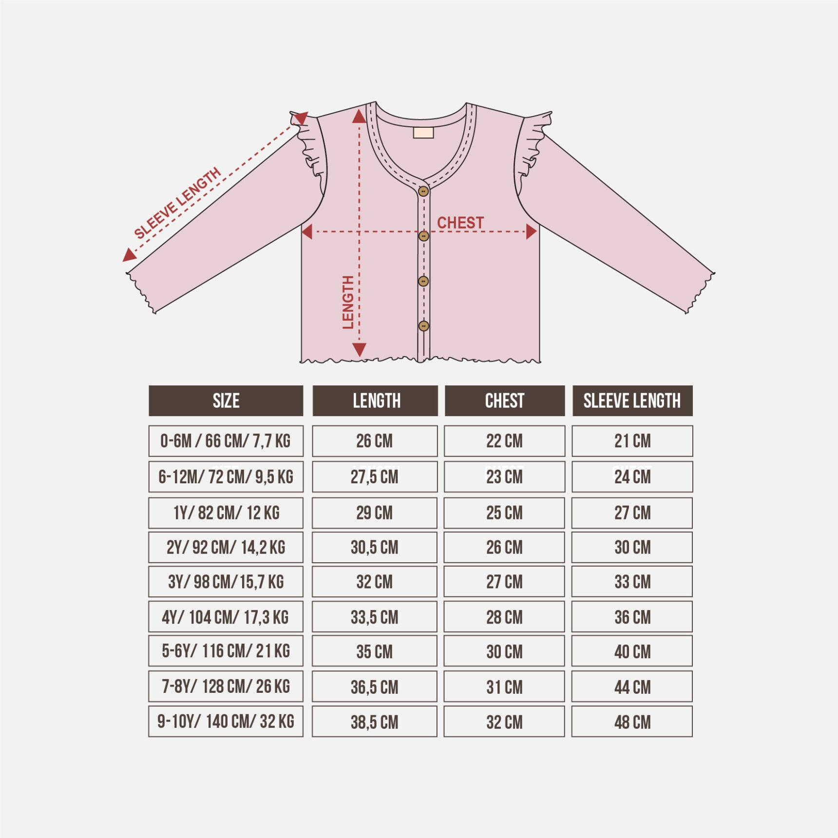 CROP RUFFLE CARDIGAN - Gambar 2
