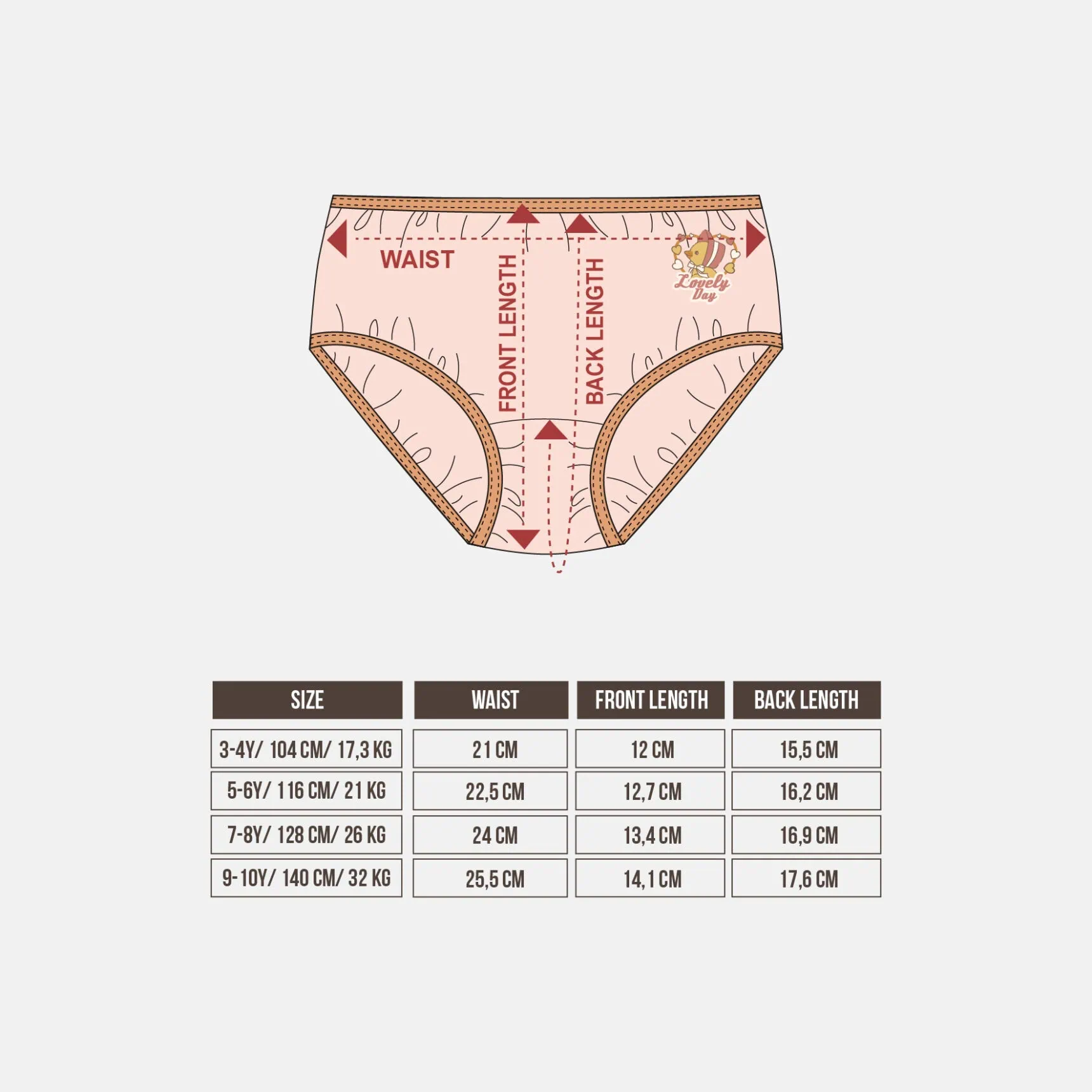 GIRLS' UNDERWEAR SET - Gambar 2