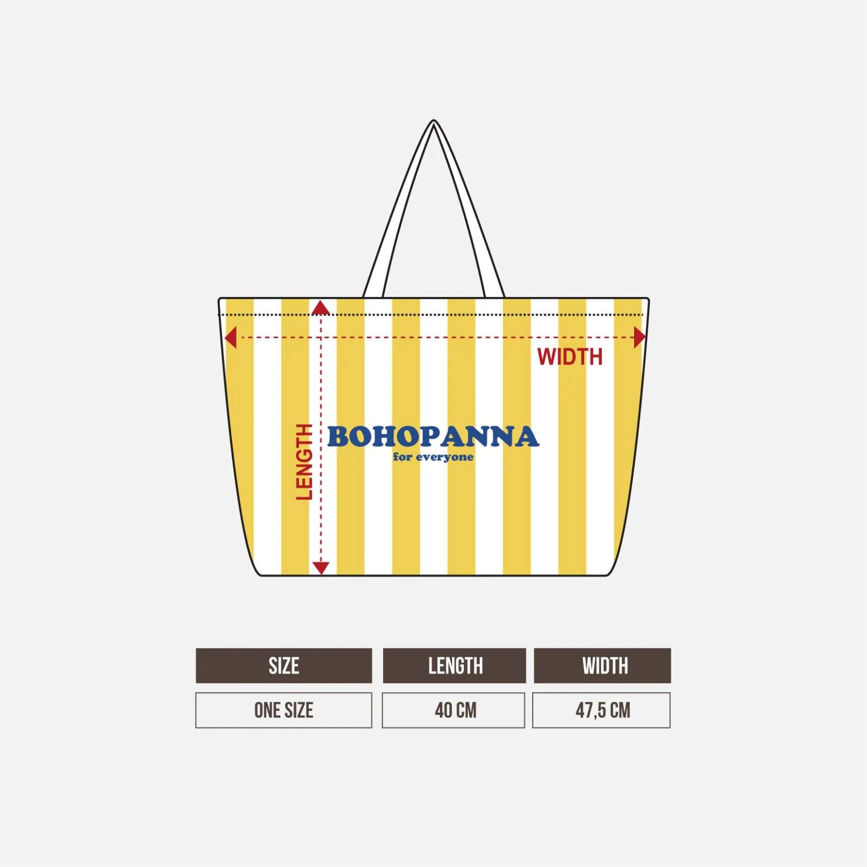 STRIPE TOTE BAG - Gambar 2