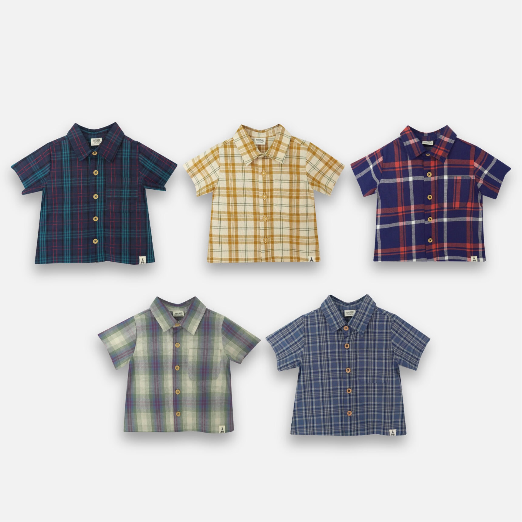 SHORT SLEEVE CHECKERED
