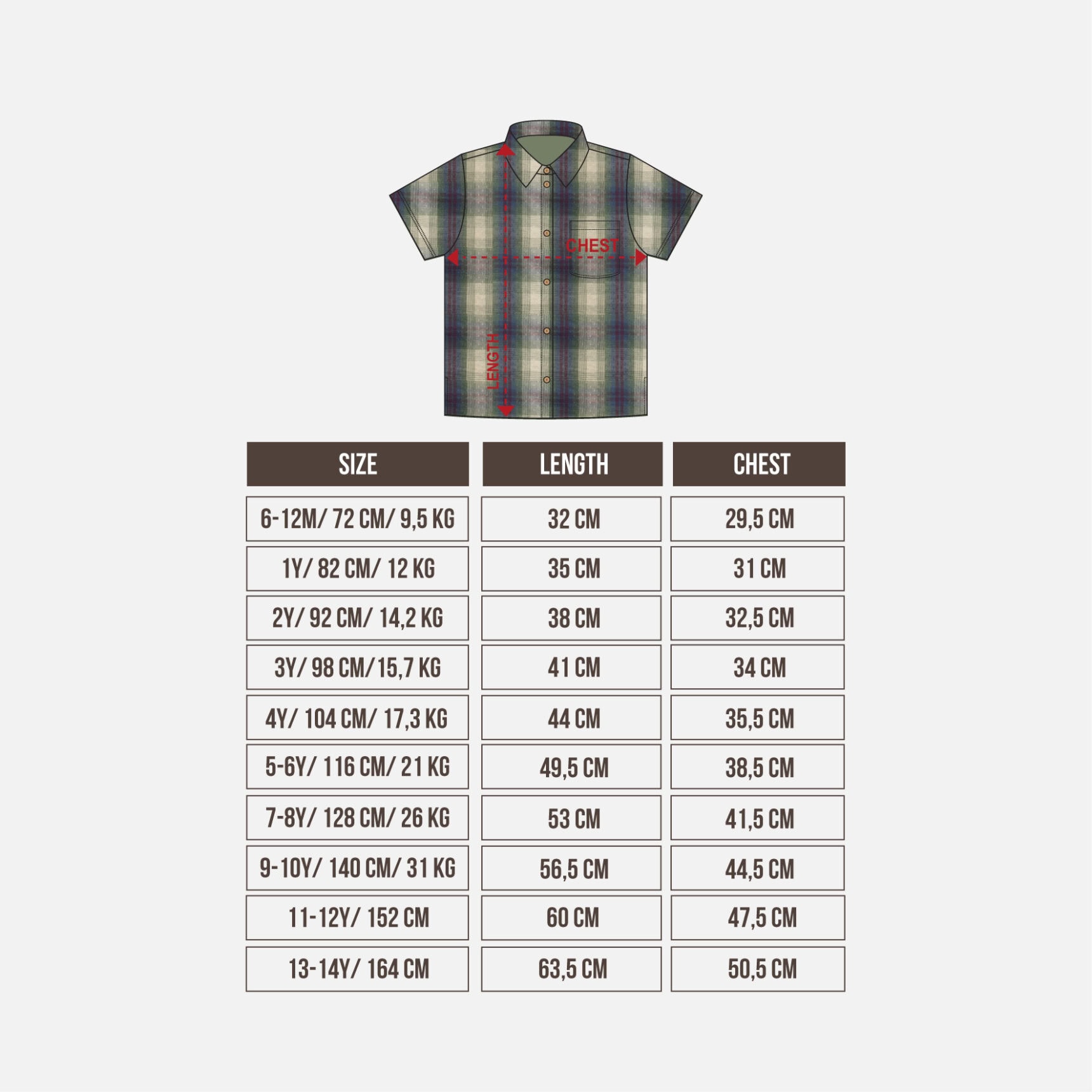 SHORT SLEEVE CHECKERED - Gambar 2