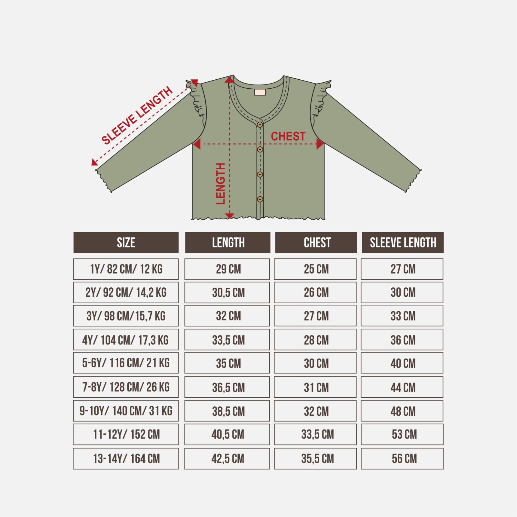 CROP RUFFLE CARDIGAN - Gambar 2
