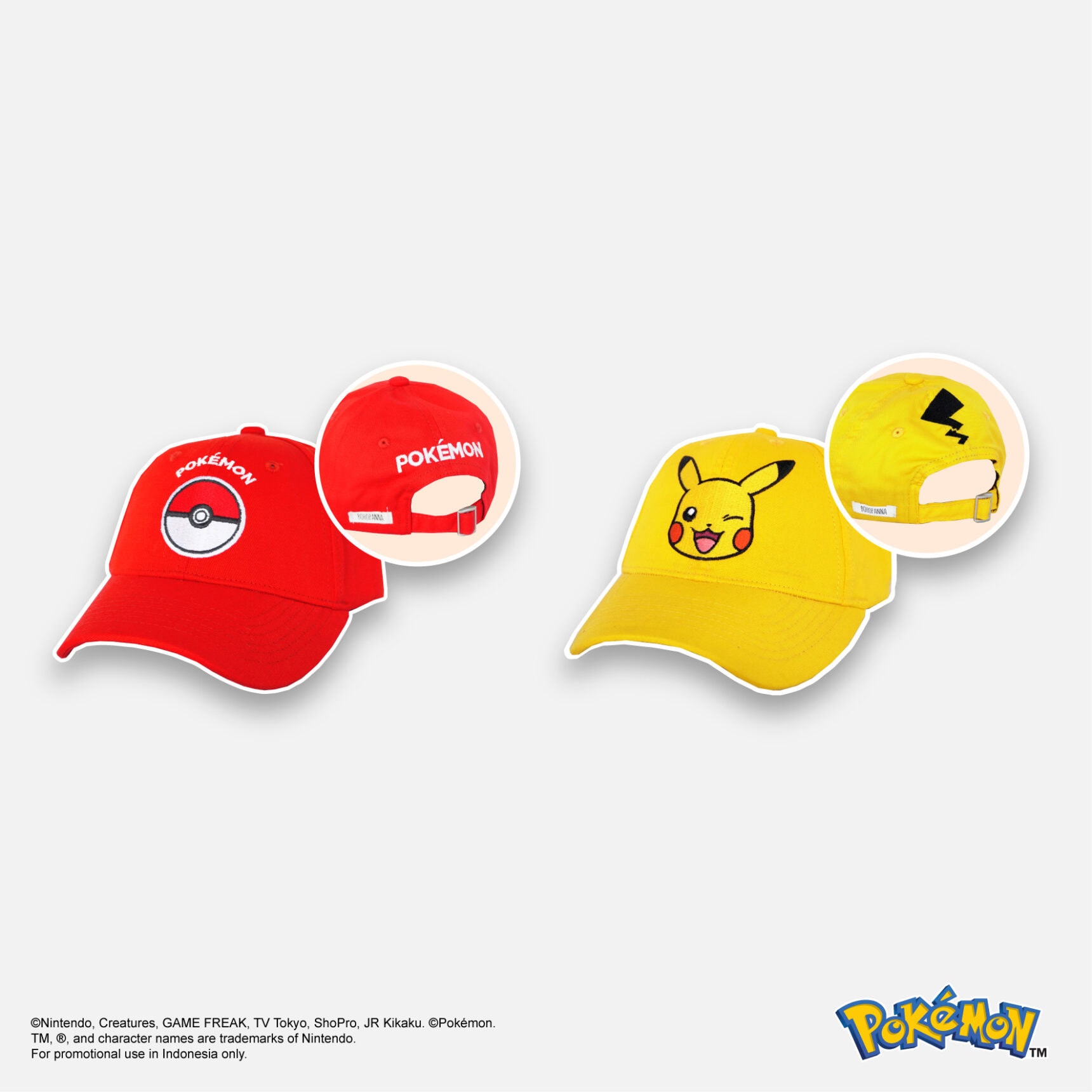 BOHOPANNA | POKÉMON - BASEBALL CAP - Topi Anak