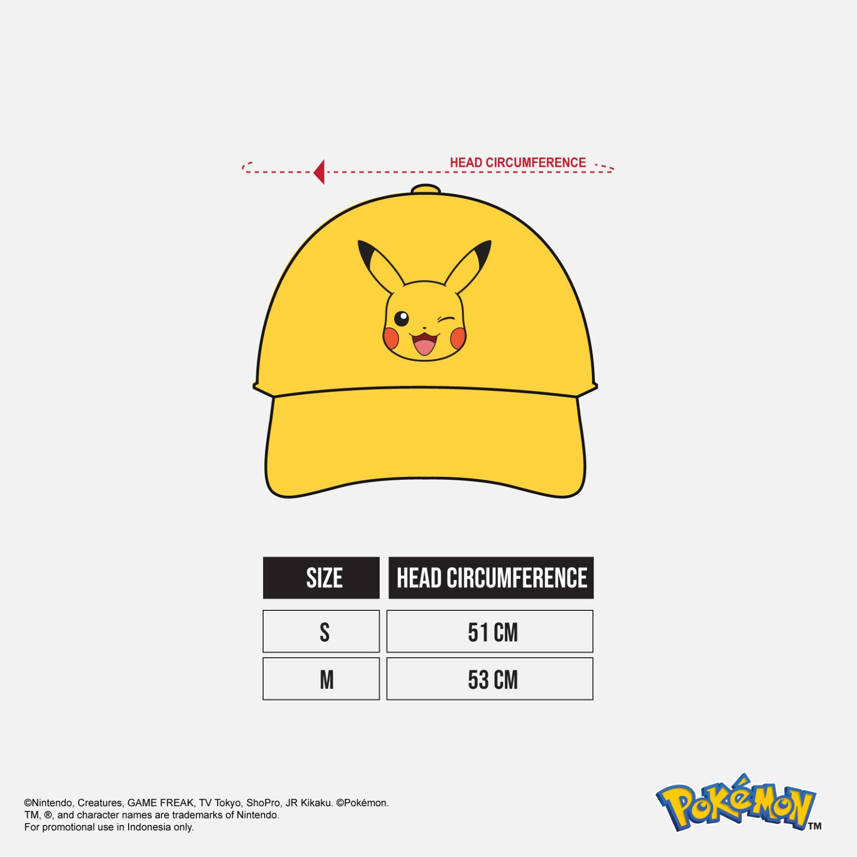 BOHOPANNA | POKÉMON - BASEBALL CAP - Topi Anak - Gambar 2