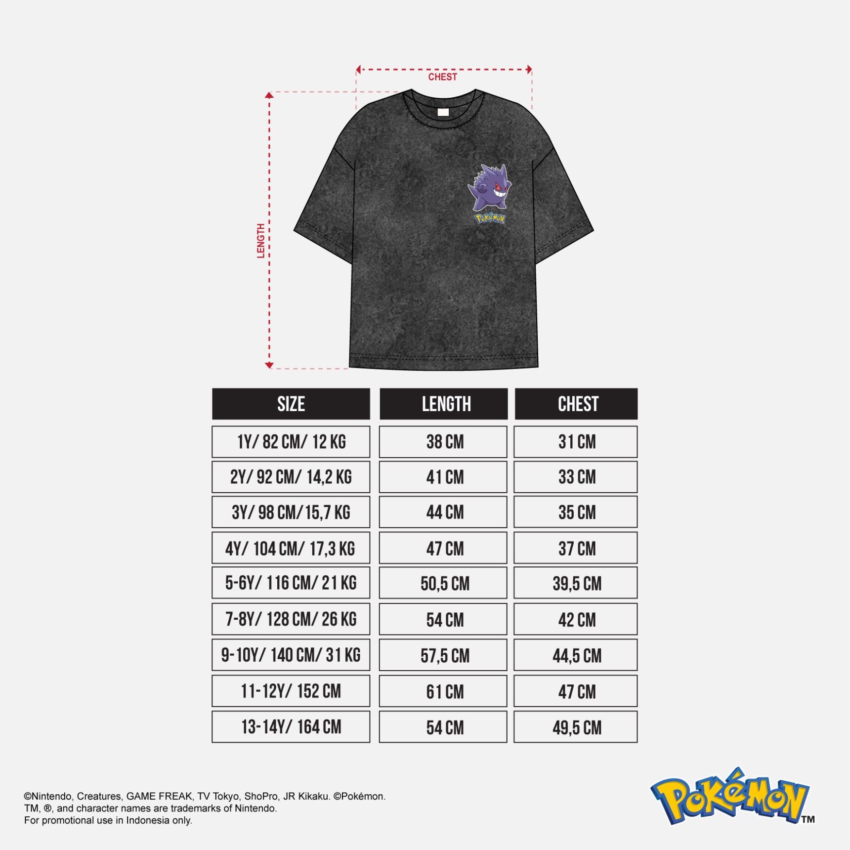 BOHOPANNA | POKÉMON - STREETWEAR TEE - Atasan Anak - Gambar 2