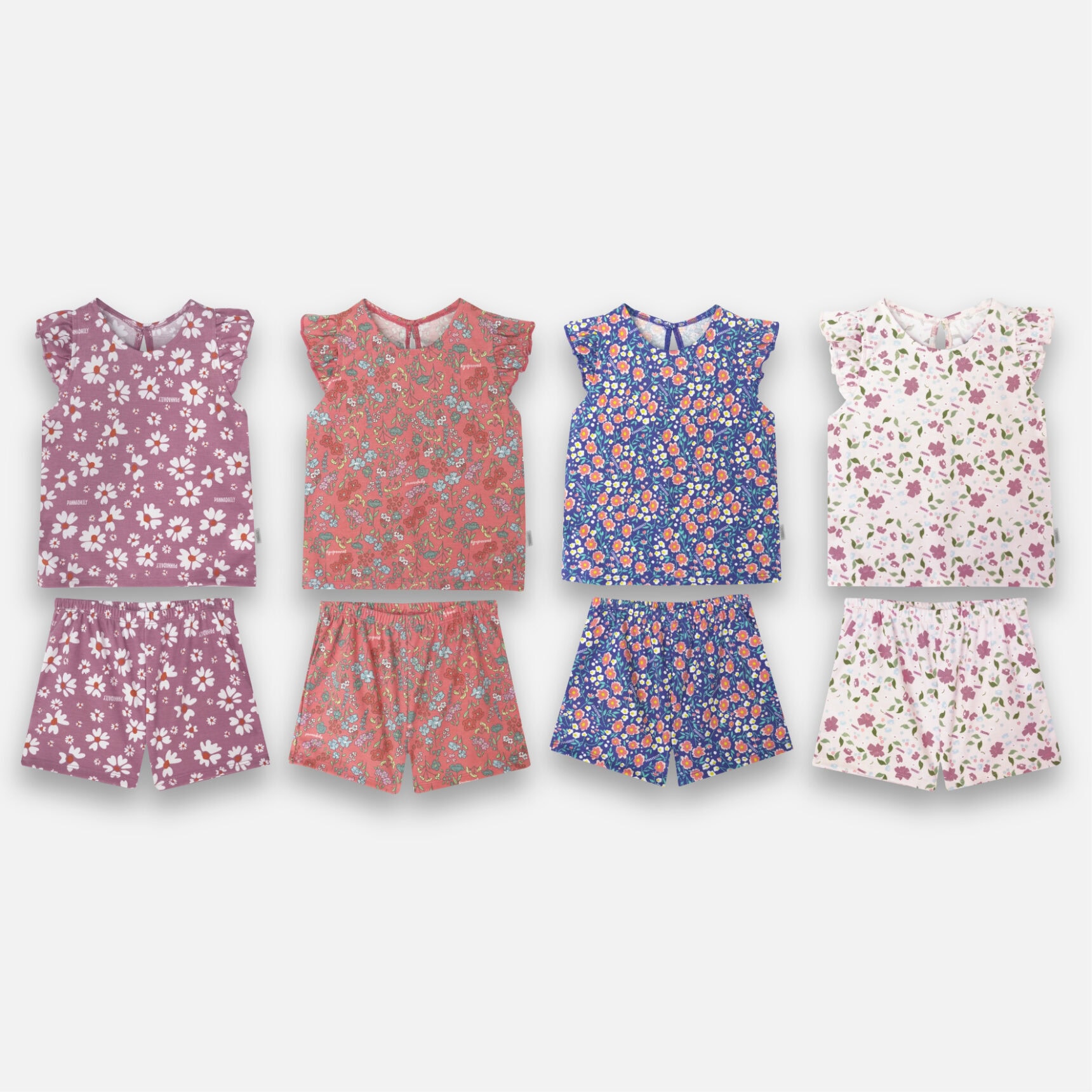 PANNADAILY - SET KIDS GIRL PRINT - FLOWERS COSMOS SERIES