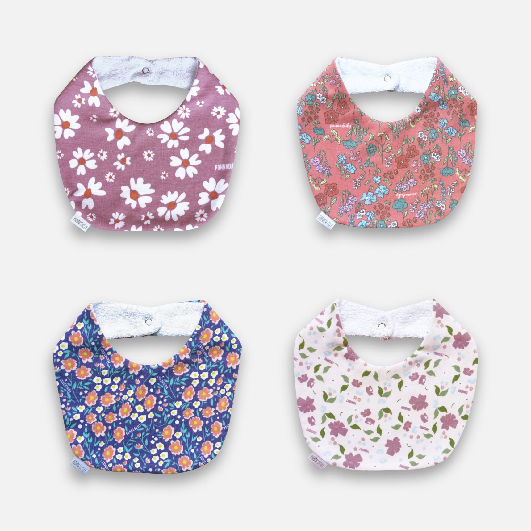 PANNADAILY - BIB GIRL PRINT - FLOWERS COSMOS SERIES