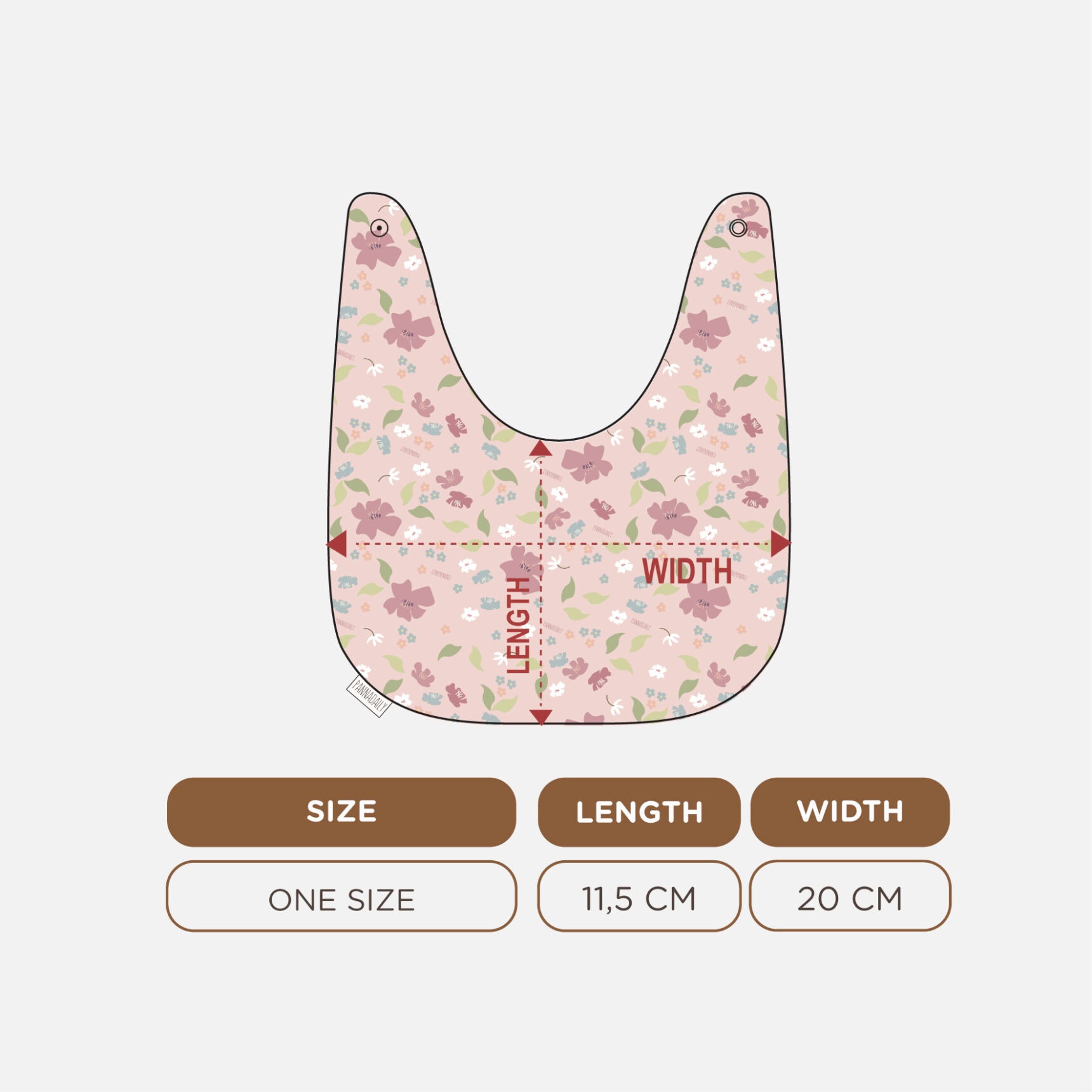 PANNADAILY - BIB GIRL PRINT - FLOWERS COSMOS SERIES - Gambar 2