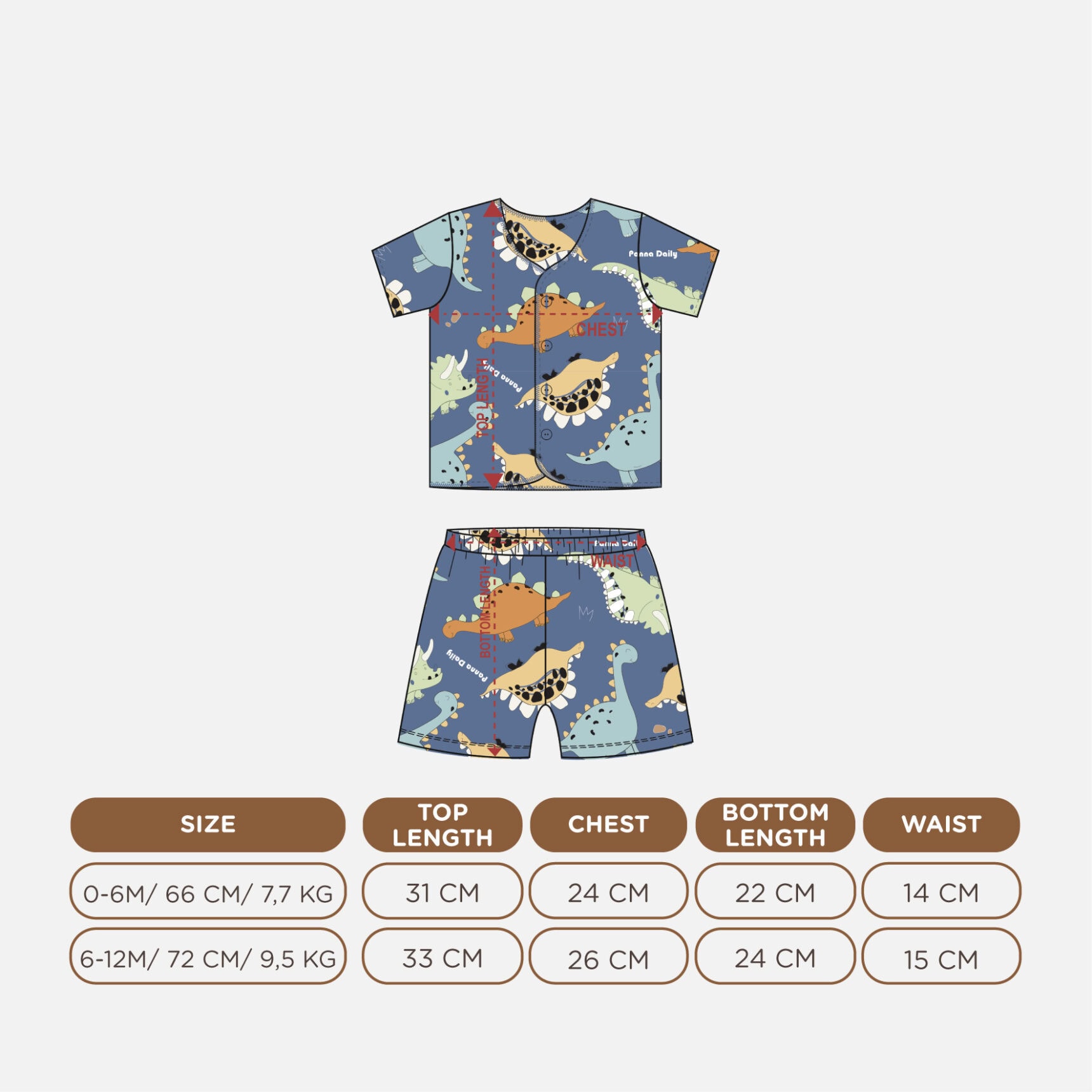 PANNADAILY - SET BABY PRINT - Gambar 2