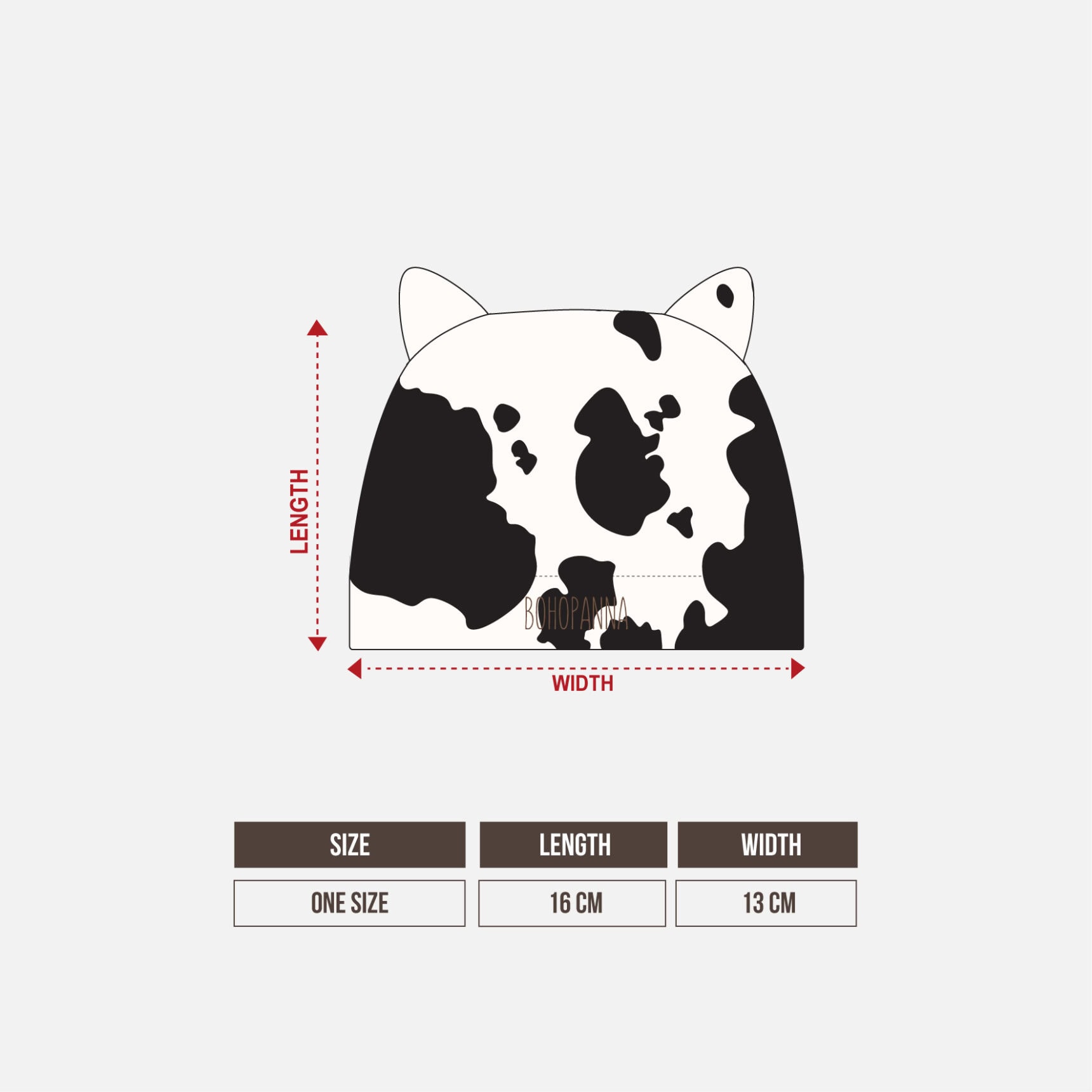 ANIMAL BEANIE HAT PRINT - Gambar 2