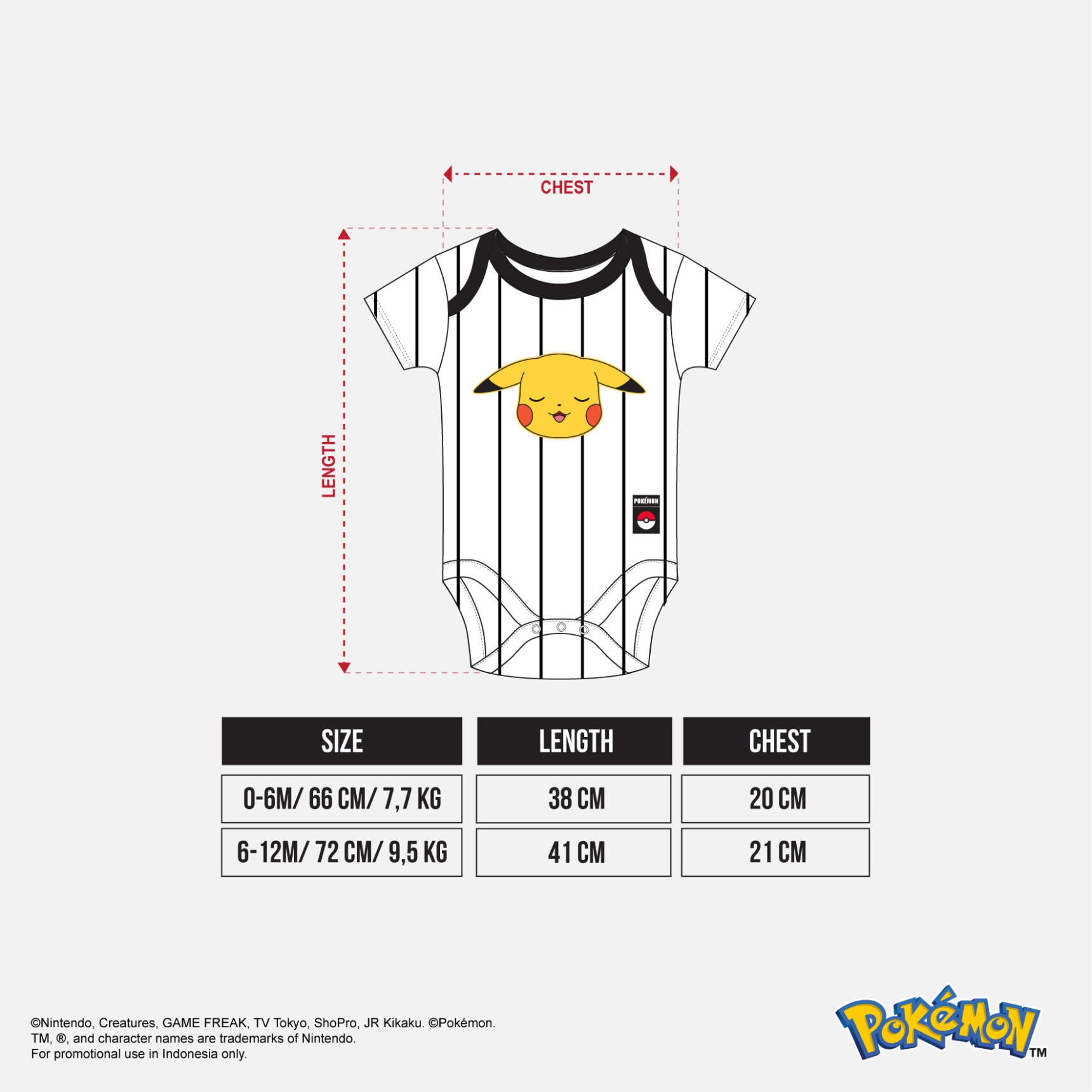POKEMON BODYSUIT - Gambar 2