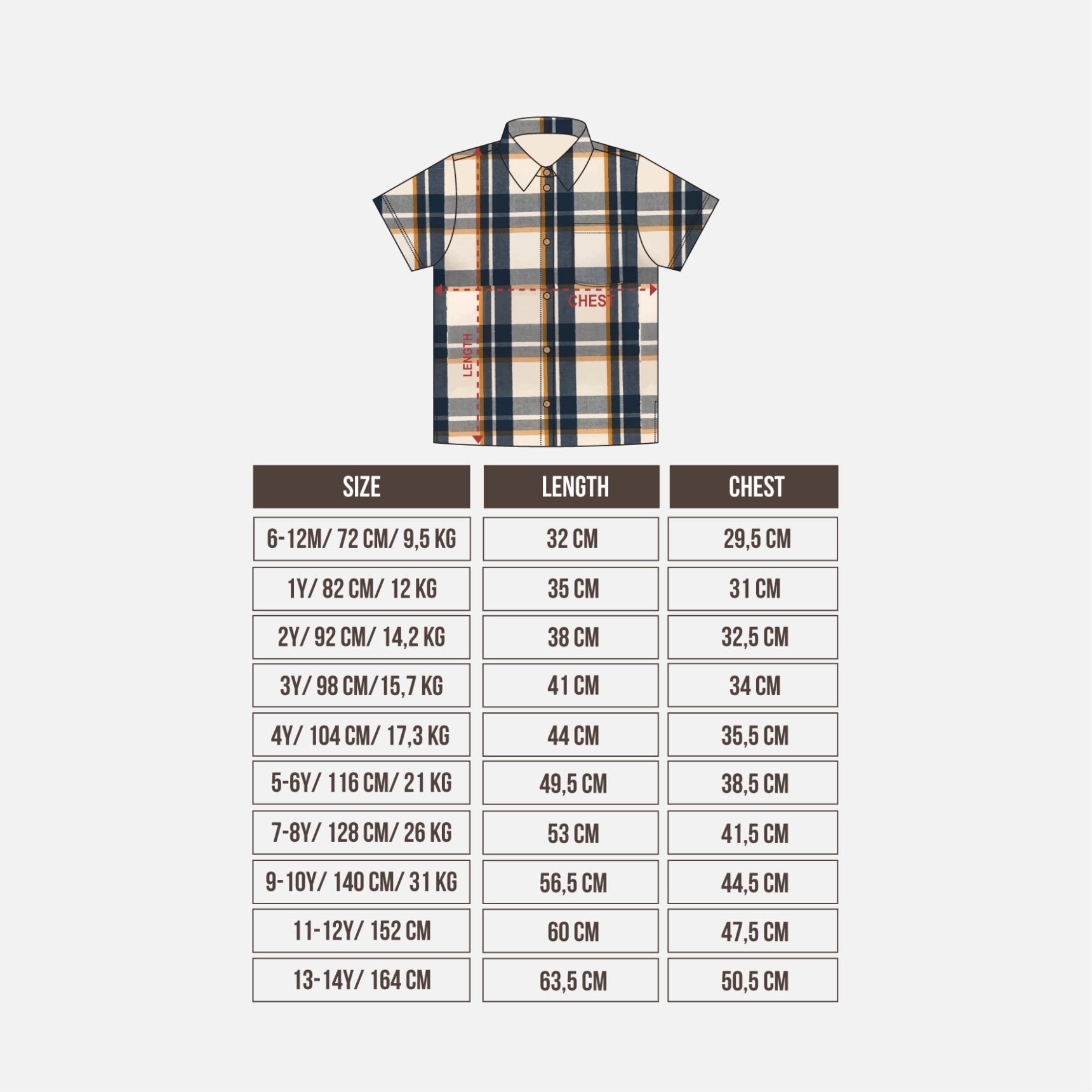 SHORT SLEEVE CHECKERED - Gambar 2