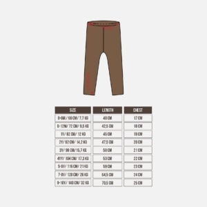 LEGGING REEB_SIZE CHART