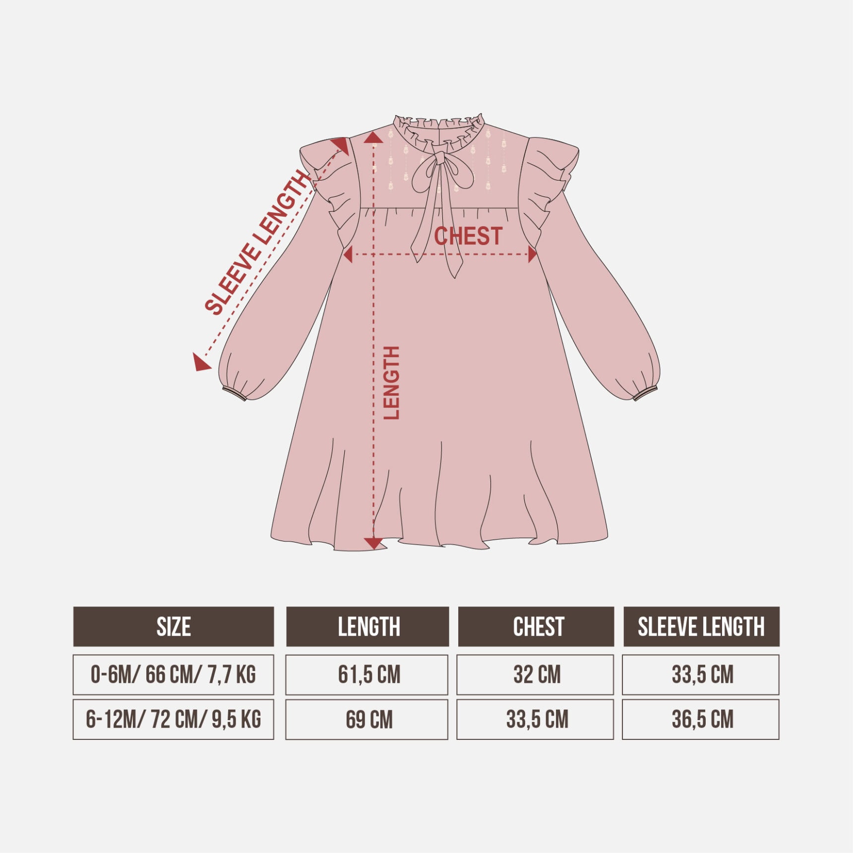 ZAHRA BABY DRESS - Gambar 2
