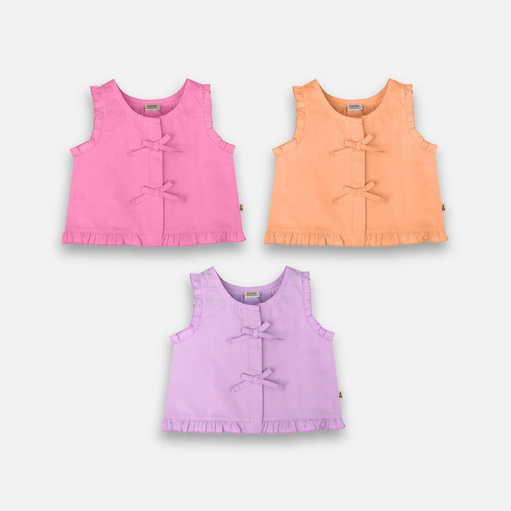 SLEEVELESS RIBBON SHIRT